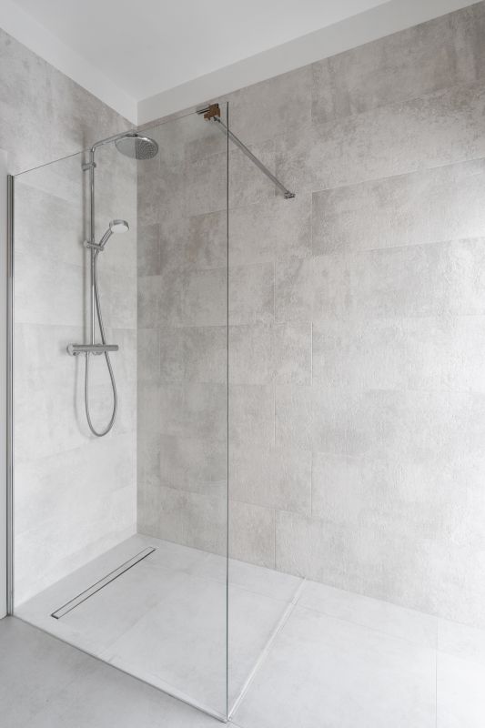 Contemporary Shower with Matte Fixtures